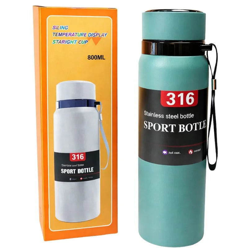 Digital Smart Vacuum Water Bottle 800ml